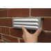 BRICK VENT 230 X 75 ZINCALUME STEEL WITH EMBER MESH, FOLDED, SIDE TABS 