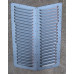 Modern Bonnet Louvers 130-150 - Tapered Steel (1 Pair) with Mounting Holes